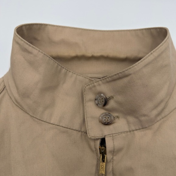 Vintage London Fog Mens 44 Regular Harrington Jacket Beige Zip Out Coat - Picture 8 of 10